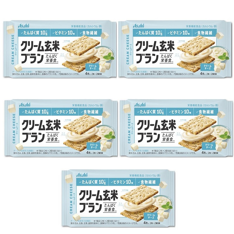 ASAHI Cream Brown Rice Cream Cheese 72g*5 packs