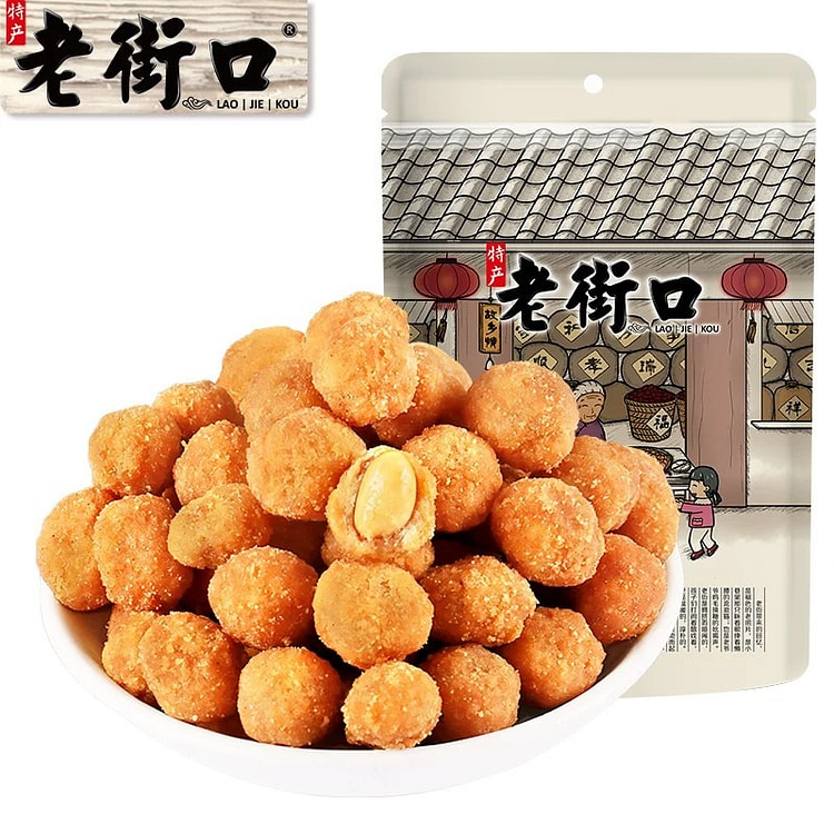 Laojiekou Assorted-Flavor Peanuts (200g) 200 g