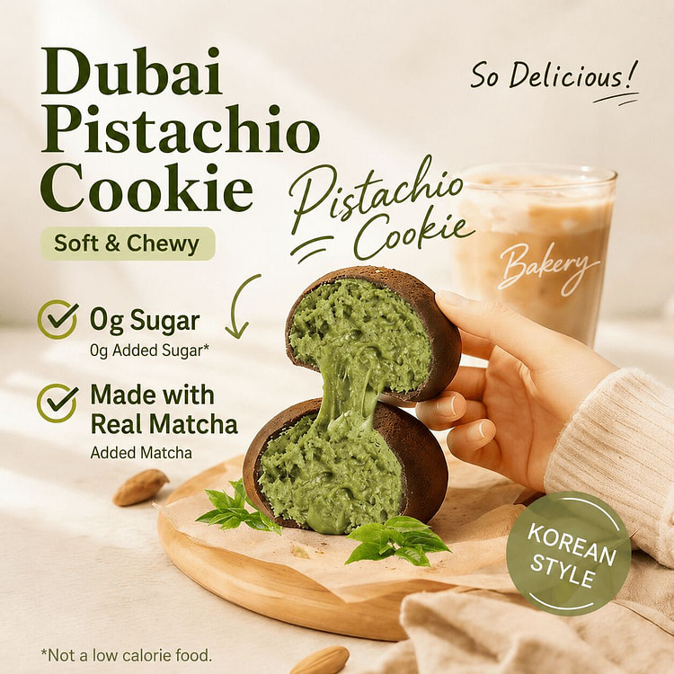 Dubai's hottest chocolate matcha soft cookies 180 g
