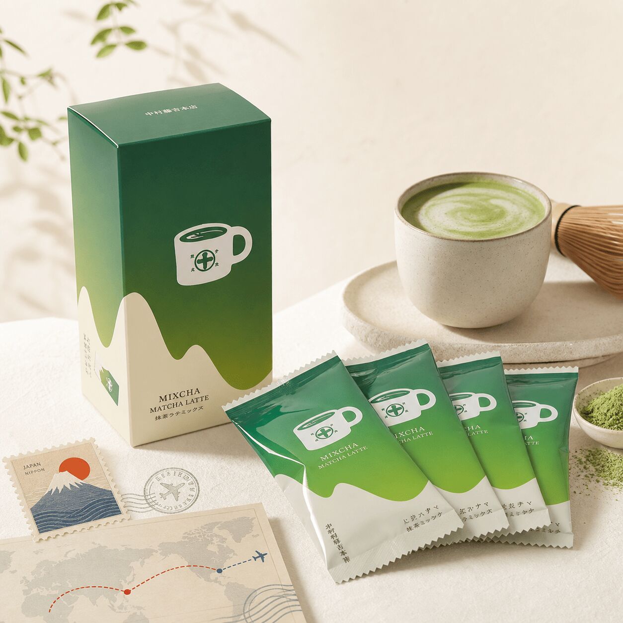 日本直邮中村藤吉MIXCHA 抹茶拿铁100g 1 盒- Weee!