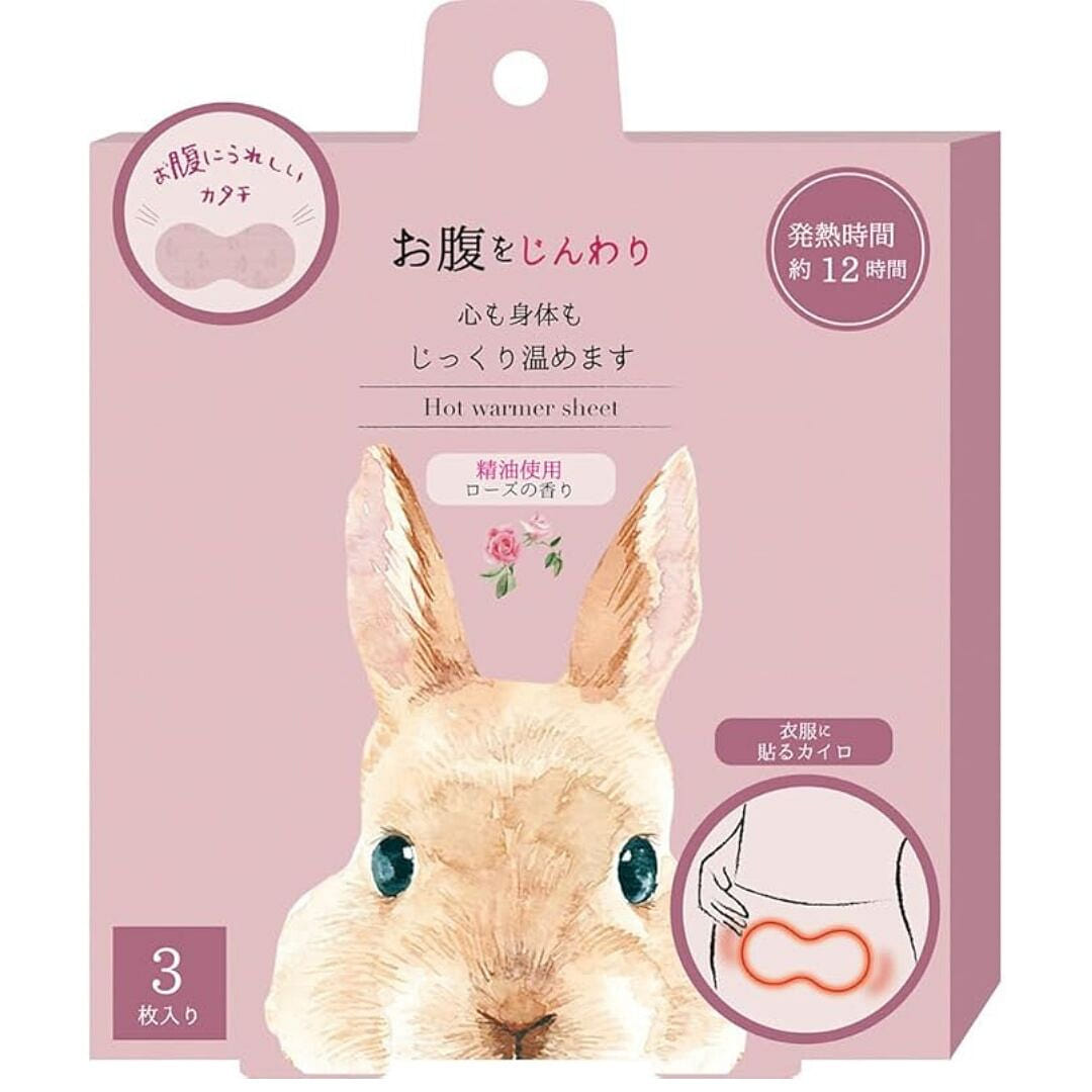 お腹に貼るカイロローズ