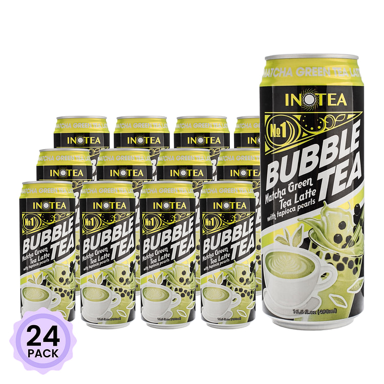 Inotea 抹茶拿铁波霸奶茶 16.6 盎司*24 包