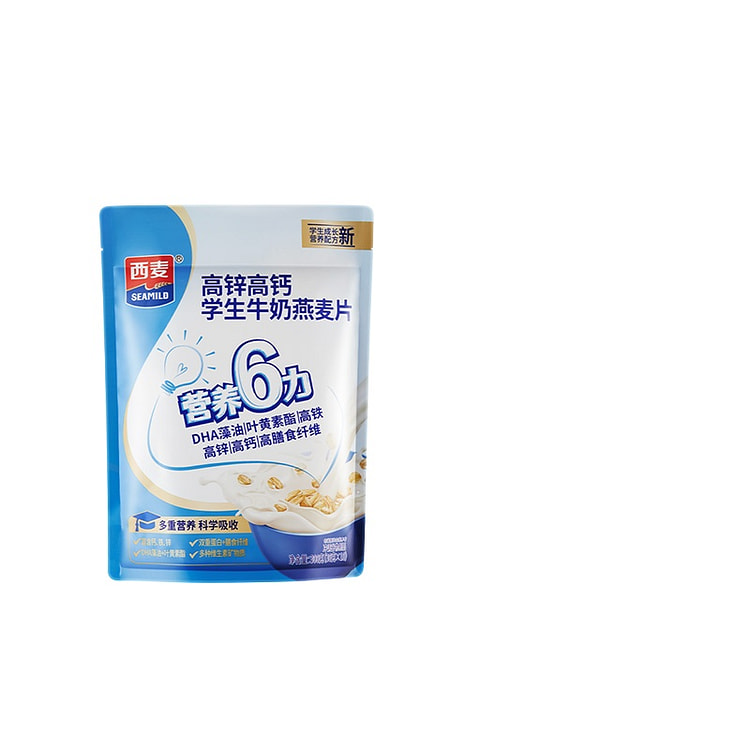 西麦高锌高钙学生牛奶燕麦片300g*1袋