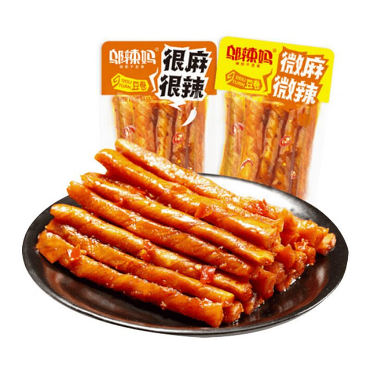 邬辣妈杂粮豆卷 微麻微辣+很麻很辣  辣条休闲零食 40 克