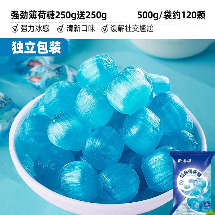 Bibi Zan Strong Mint Candy 500g/bag 500 g