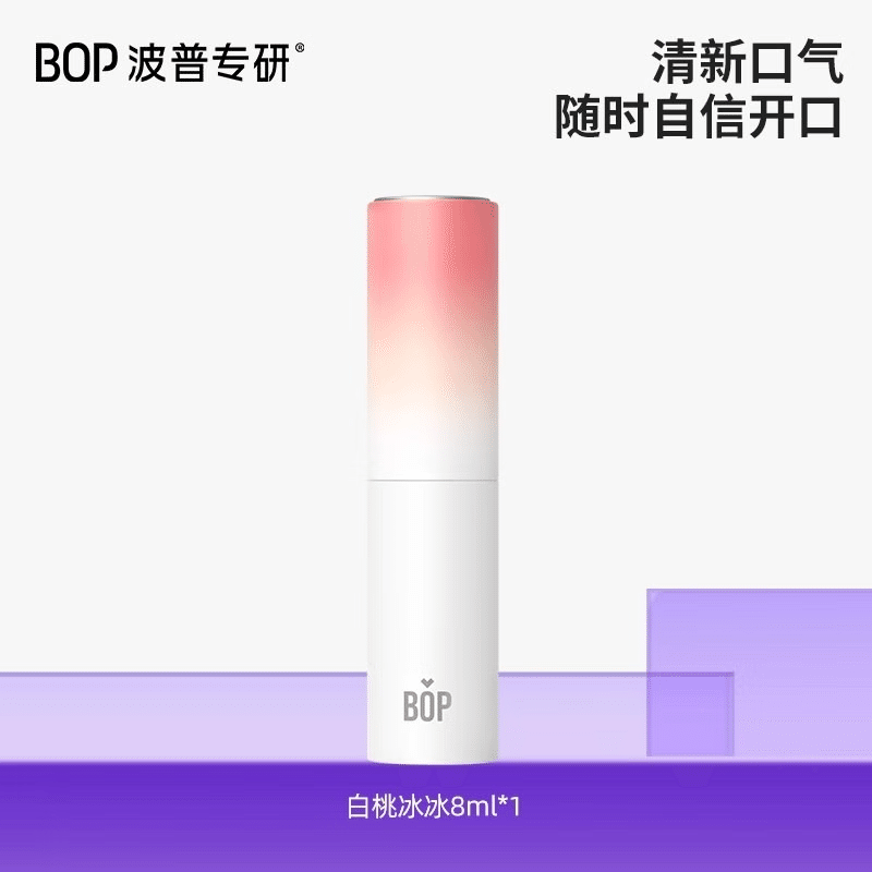 BOP mouth breath fresh spray white peach flavor 1 each