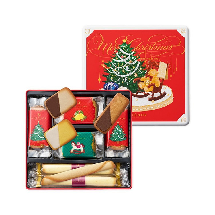 Four Popular Chocolate Cookies Christmas Gift Box 1 box