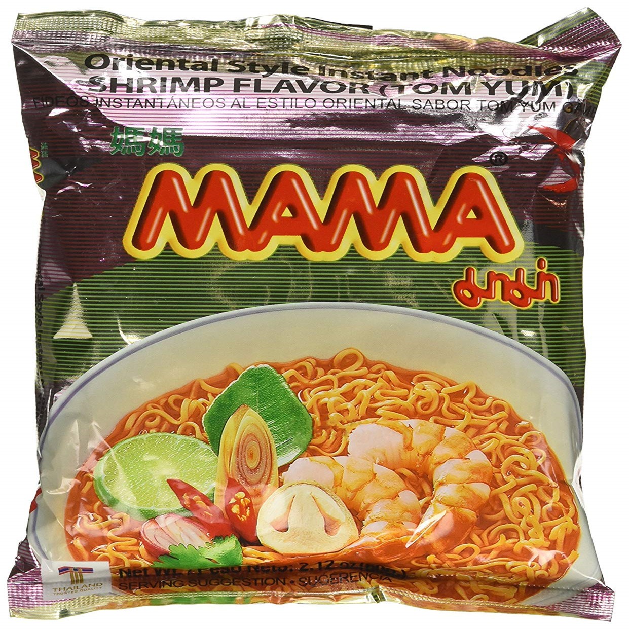 MAMA Instant Ramen Noodle, Tom Yum Shrimp 10 PACK 1 phần