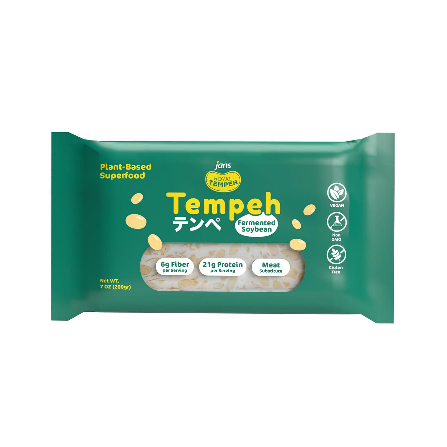 Jans – Frozen Royal Tempeh, 7.0 OZ, Pack of 1 7 oz