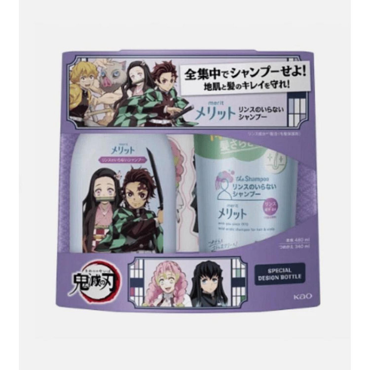 花王美利特恶魔洗发水及补充装480毫升+340毫升 1 份