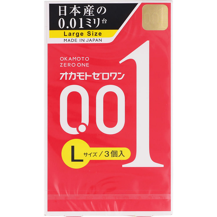 Okamoto 001 L Size Condoms 3pcs 1 each