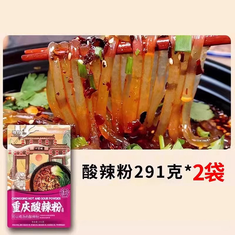 雅叔速食酸辣粉291g*2袋 582 克
