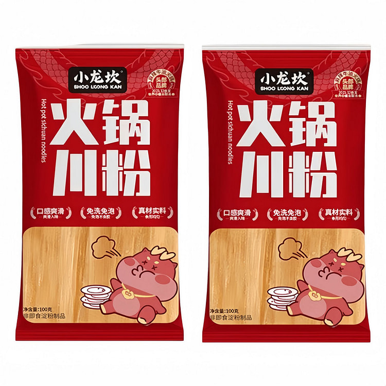 2 packs of Xiaolongkan Hotpot Sichuan Noodles 200 g