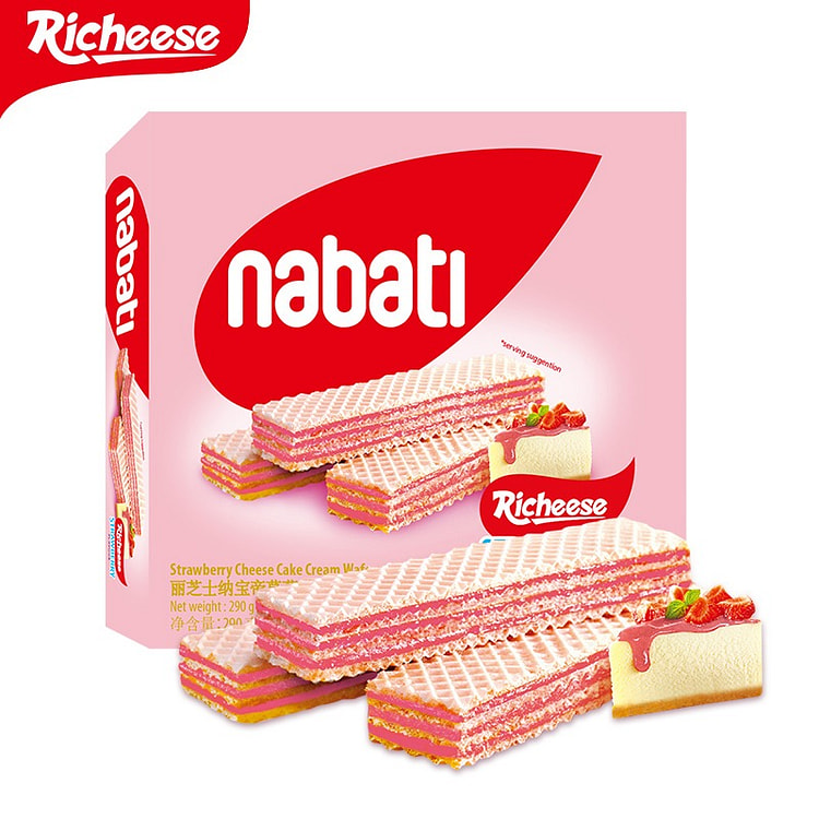 Bánh xốp Nabati vị dâu