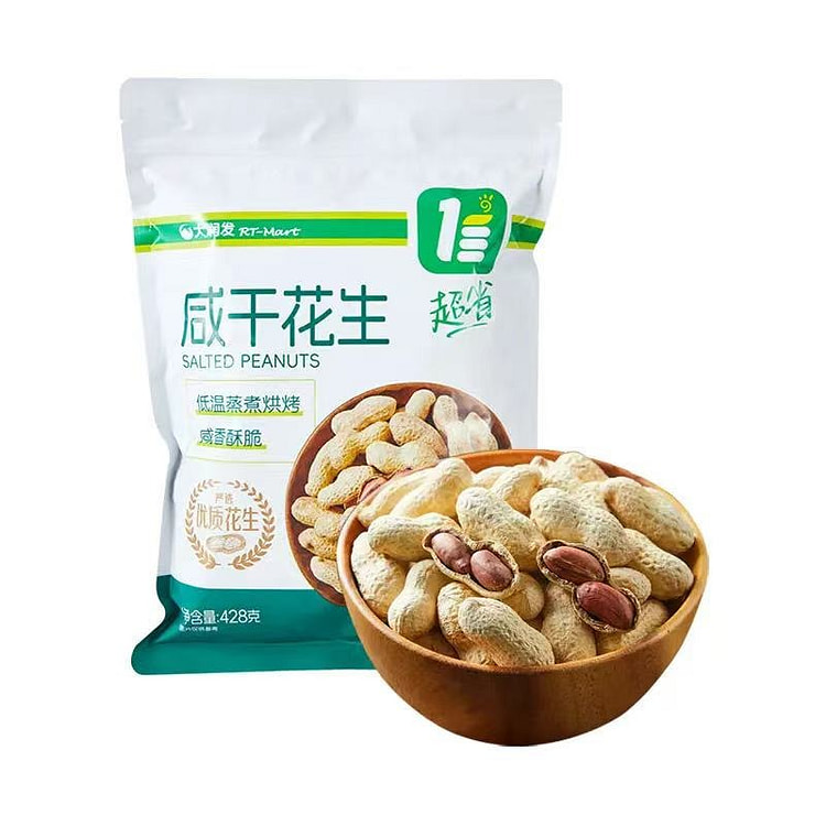 【美国仓直发】咸干花生 传统咸香坚果零食 428 克