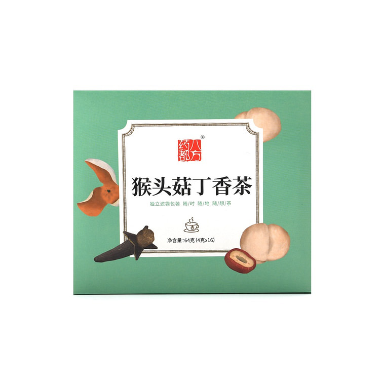 药都八方 猴头菇丁香茶 64g(4g*16) 养生