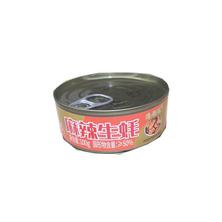 蒜蓉生蚝罐头即食海鲜熟食下饭酒菜麻辣味100g*1