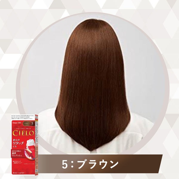 Get HOYU CIELO Hair Color Cream EX- 5 Brown ｼｴﾛ ﾍｱｶﾗｰ EX ｸﾘｰﾑ 5