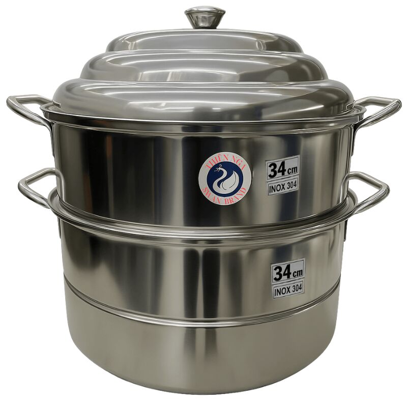 Swan 3-Tier 34cm Stainless Steel Steamer (SUS 304) 1 each