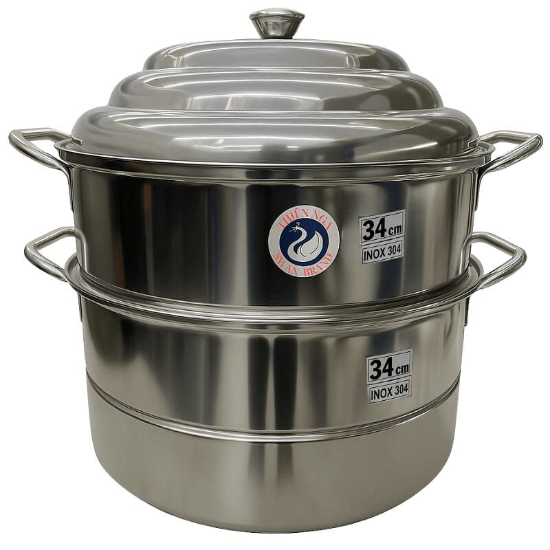 Swan 3-Tier 34cm Stainless Steel Steamer (SUS 304) 1 each