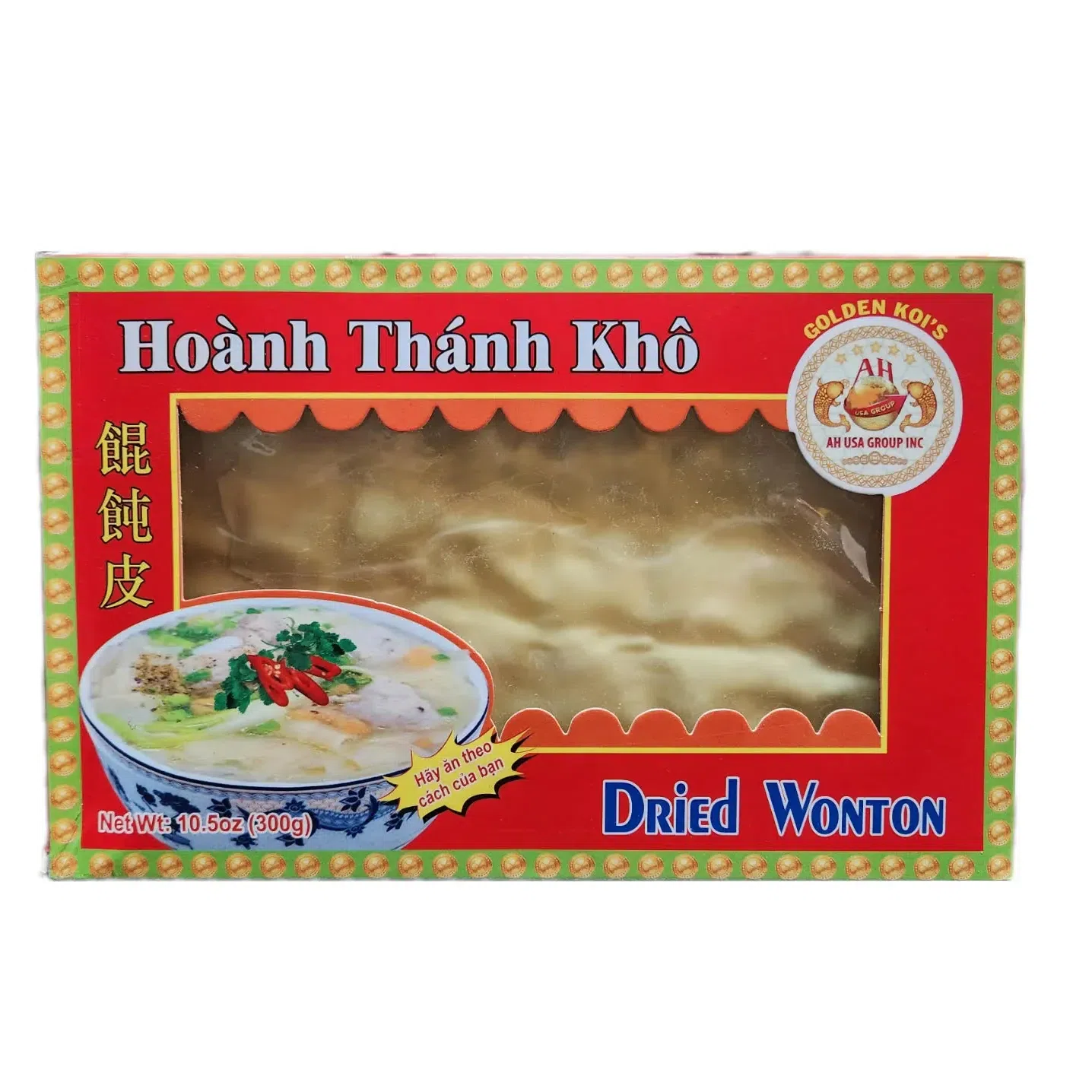 Dried Hoanh Thanh Wrappers 300g 1 each