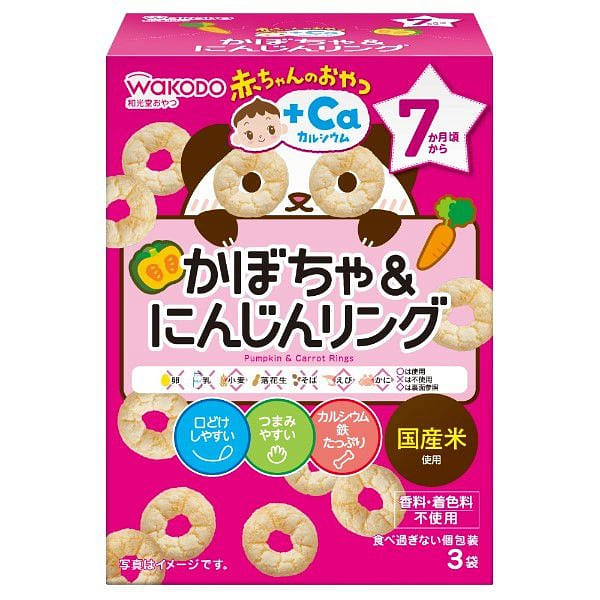 和光堂 南瓜胡萝卜磨牙饼干零食78g 7个月+ 1 份