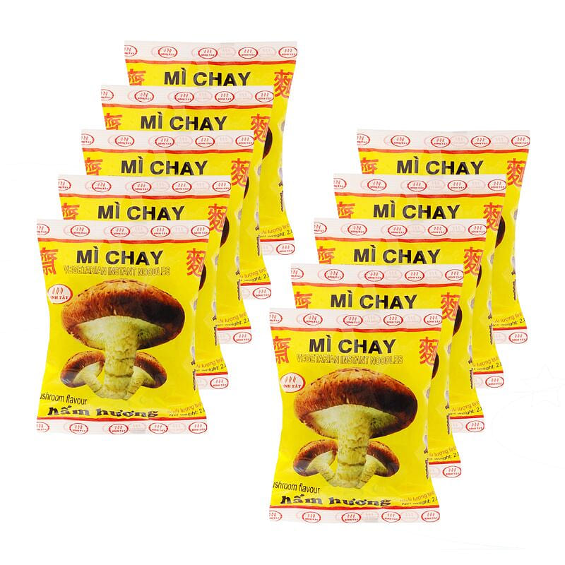 [Binh Tay] Mushroom Vegetarian Noodles -Pack of 10 1 each