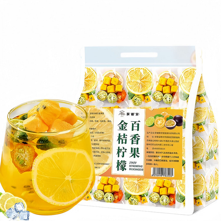 聚修堂 金桔柠檬百香果冻干果茶 225 克