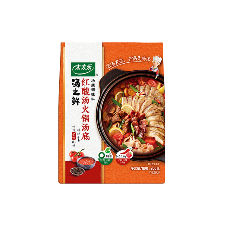 太太乐 汤之鲜红酸汤味火锅调料 200g*1袋