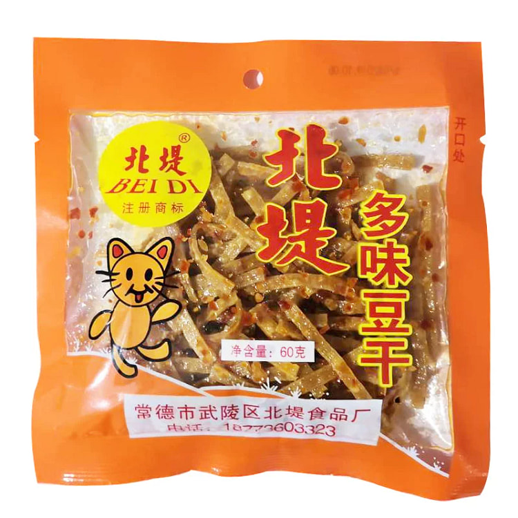 湖南特产麻辣丝多味豆干60g*1袋 60 克