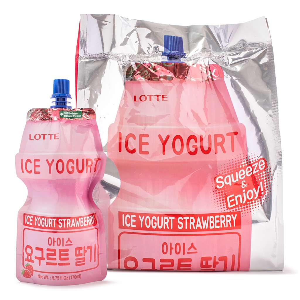 Get Lotte Ice Yogurt, Strawberry 5pk Delivered | Weee! Asian Market
