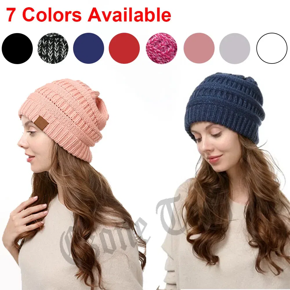 Knit Baggy Beanie Hat Women Men Oversize Winter Sk 1 box