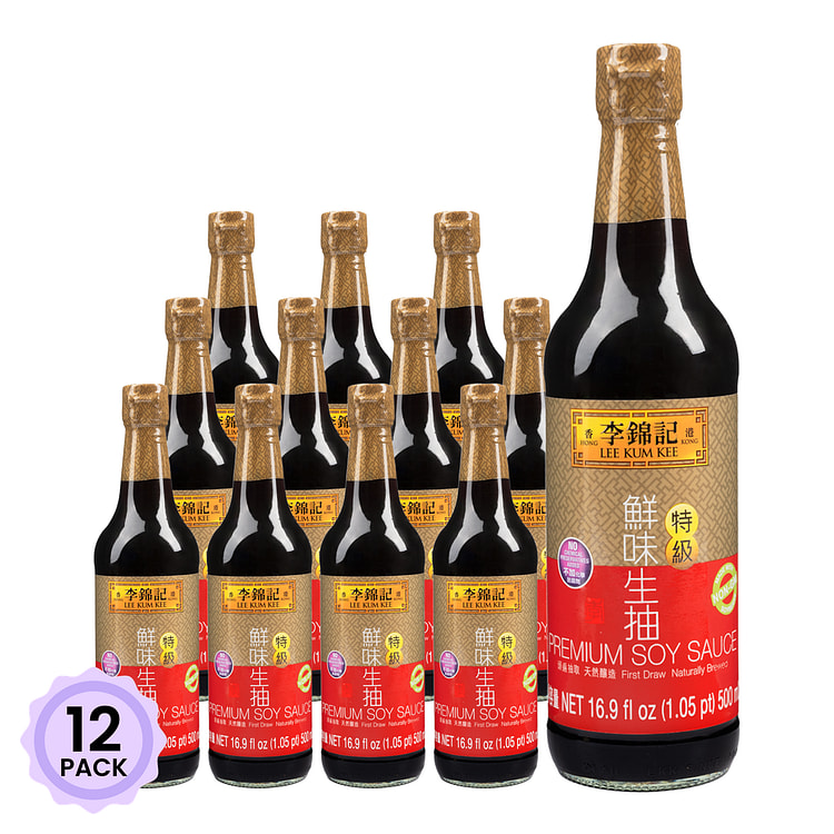 李锦记 特级鲜味生抽 500 毫升*12 包