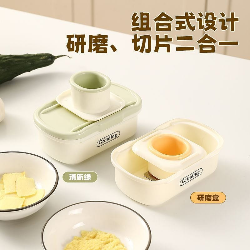 2-in-1 Garlic Press and Grater: Home-Use Grinder a 1 each