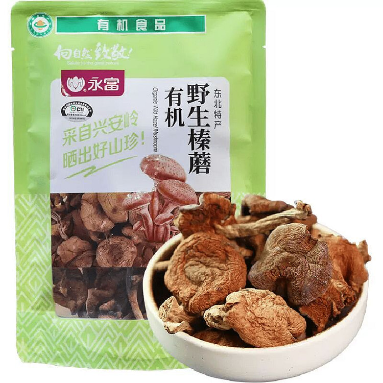 永富 有机野生榛蘑 100g 100 克