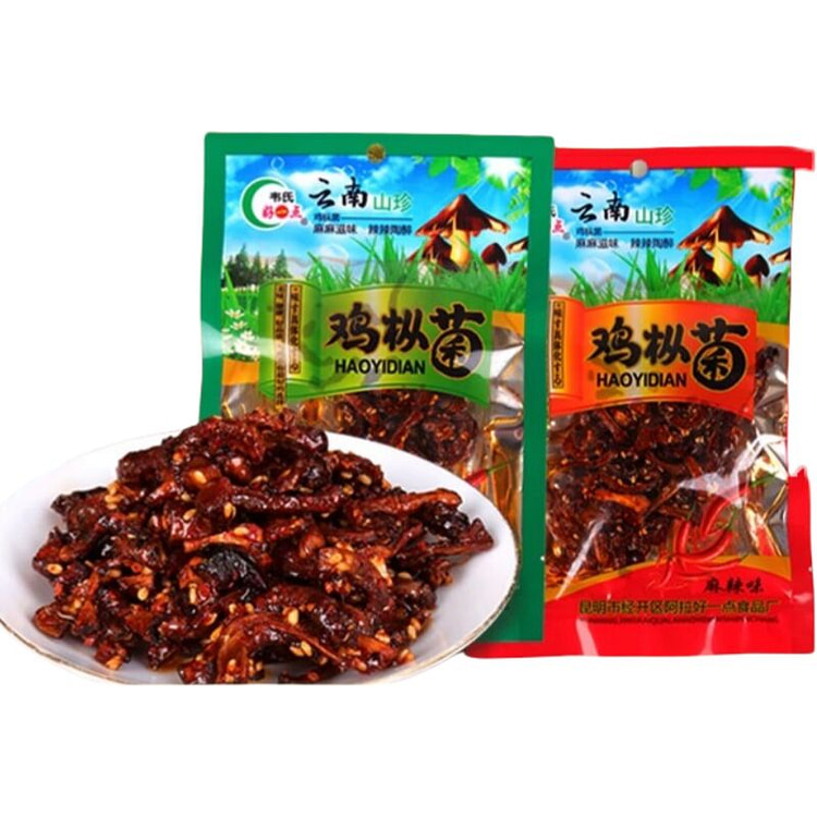 云南山珍麻辣鸡枞菌多口味下饭菜即食零食 麻辣味