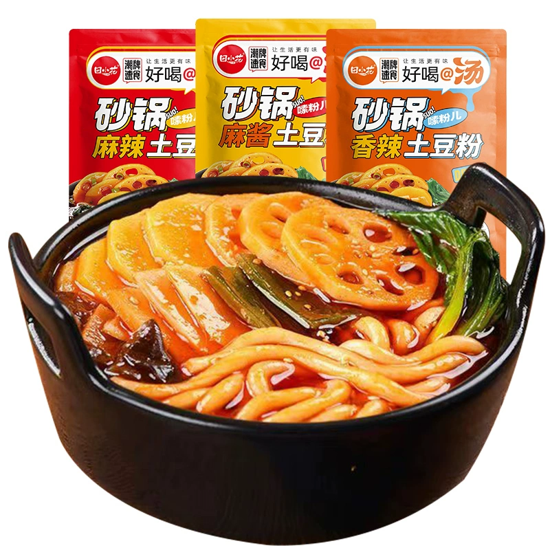 Get Tian Xiaohua has a delicious soup, clay pot, potato powder