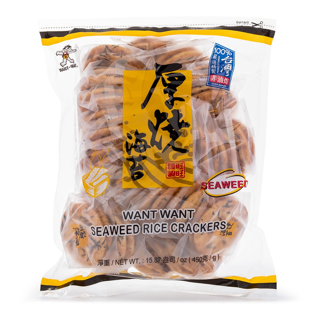 台湾旺旺 厚烧海苔米果 450 克