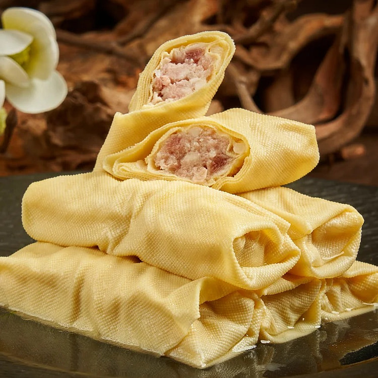 三鲜百页卷  豆腐皮 虾仁   一份5个约11oz