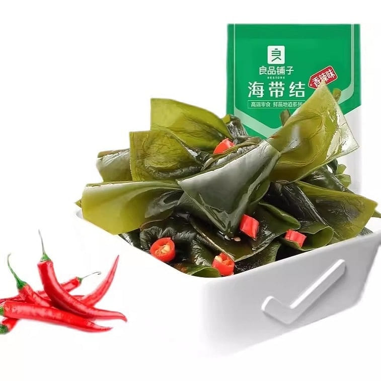 【中国直邮】 良品铺子 海带结-香辣味 麻辣海带海带丝零食 开袋即食小吃 150g/袋 1 个