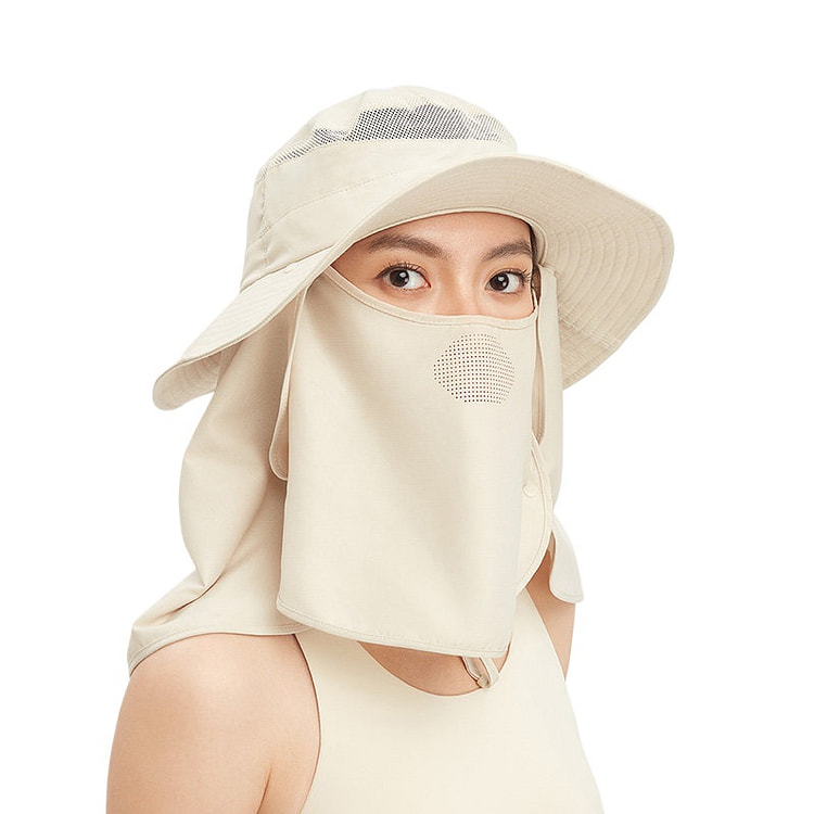 ODFI White Neck-protect Sun Hat Decathlon 1pc 1 count