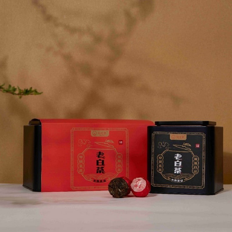 2016 Old white tea dragon ball 100g canned 100 g