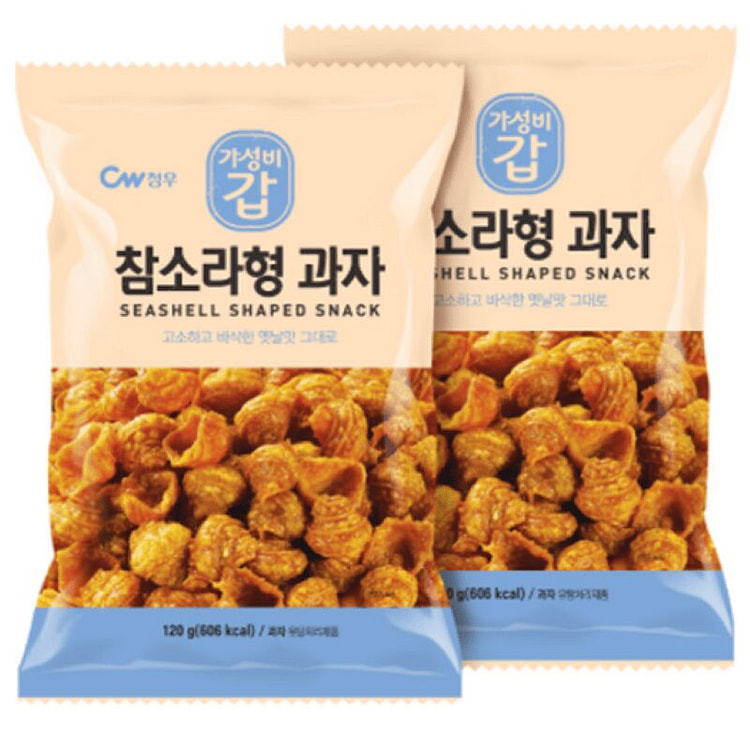 Snack in the shape of a real conch, 120g, 2 pieces