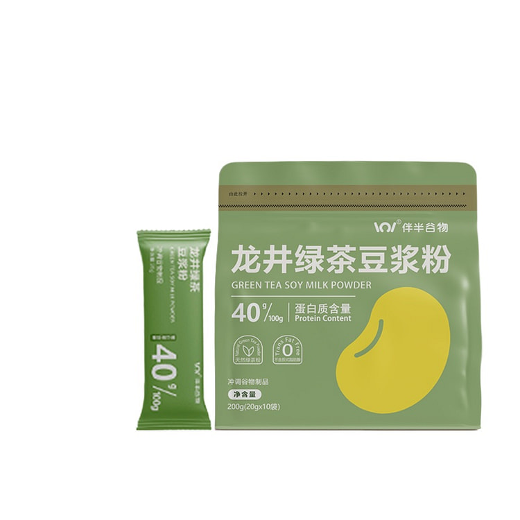 伴半谷物 龙井绿茶豆浆粉200g*1袋
