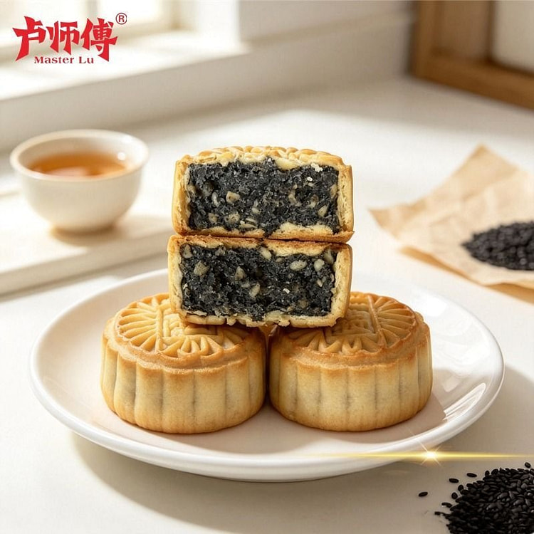 Black Sesame Crisp Mooncakes 38g*10 pieces 380 g