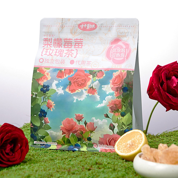 梨檬莓莓玫瑰茶80.5g代用茶养生茶包花茶 80.5 克