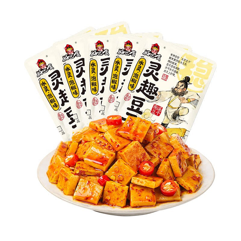 50 Packs Of Dried Tofu Pickled Pepper *1 Box 1 case