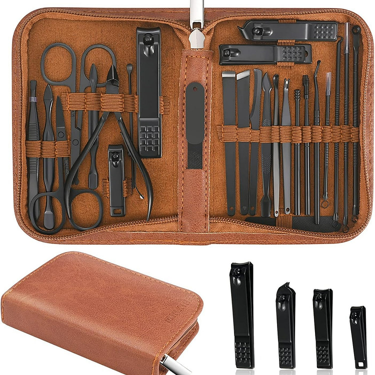 26PCS Manicure Set Professional Nail Clipper Kit