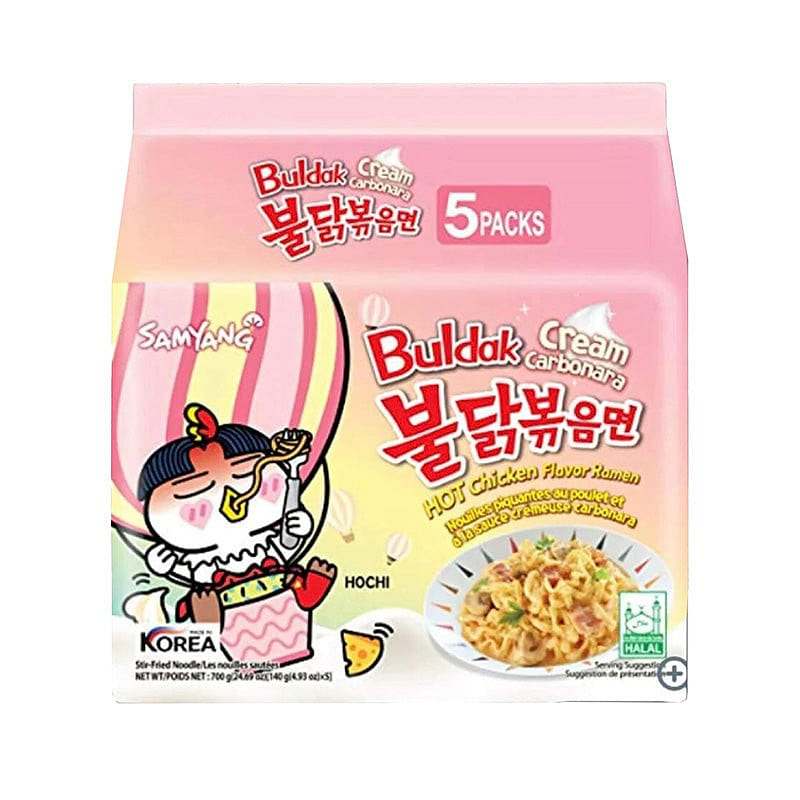 Samyang Buldak Spicy Chicken Ramen (5-Pack) – Creamy Carbonara 1 each