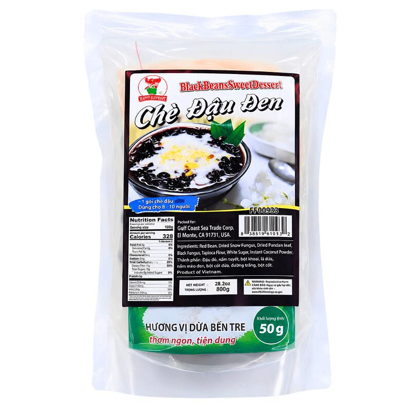 [Happy Elephant] Black Beans Sweet Dessert - 800g 1 each